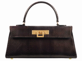 Fonteyn East West Snakeskin - Metallic Brown Minimalist Aesthetic