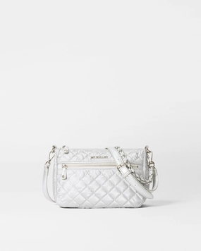 Oyster Metallic Crosby Ella Crossbody Sleek Minimal Look