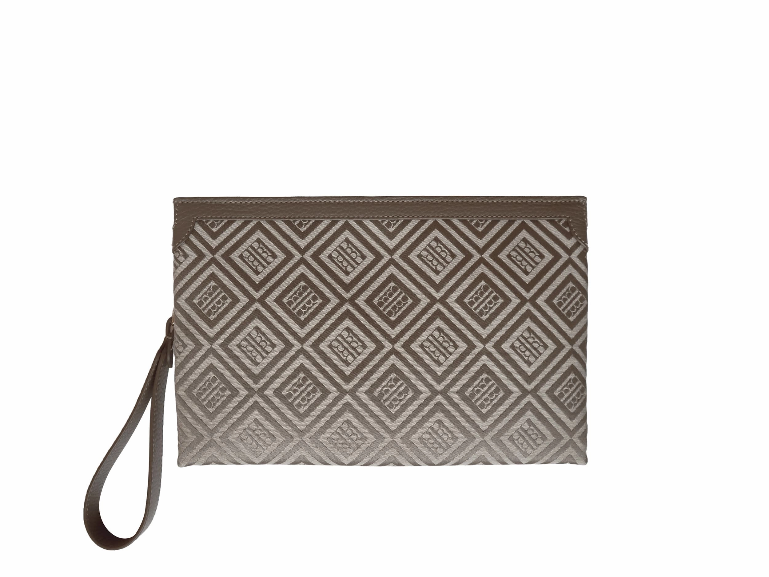 Urban Lifestyle Paquita Bag in Logo Jacquard Print - Beige/Taupe