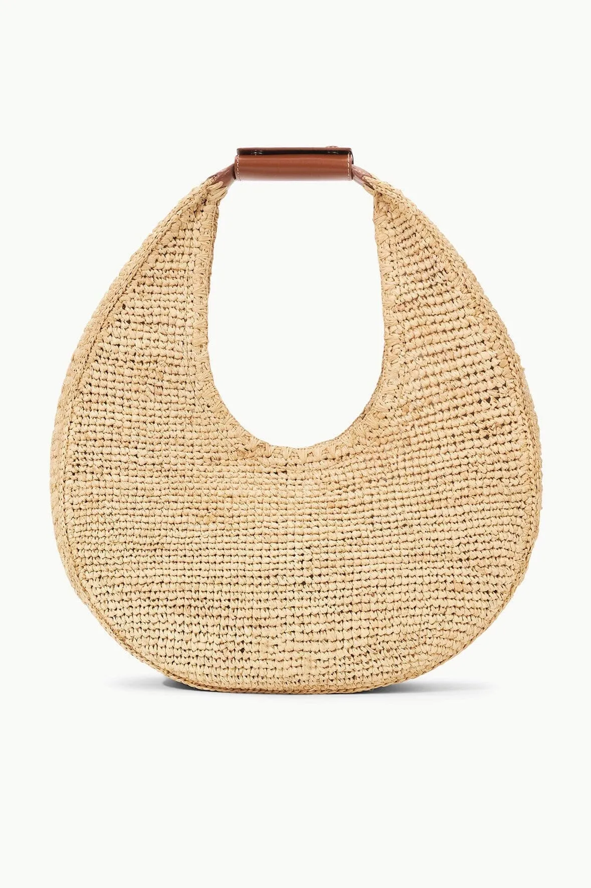 LARGE RAFFIA MOON BAG | NATURAL RAFFIA Organized Essentials