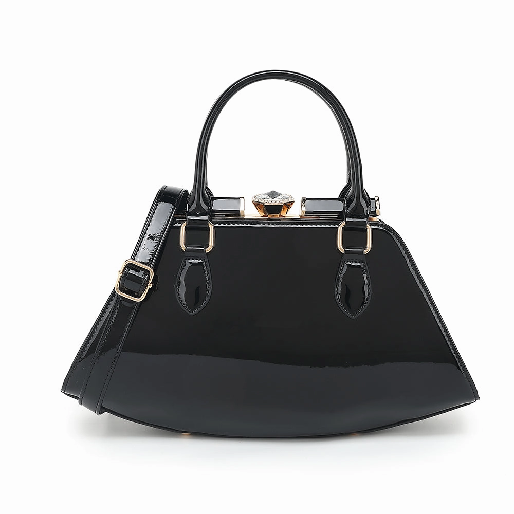 Patent Leather Frame Satchel 2351 Stylish Design Minimalist Style