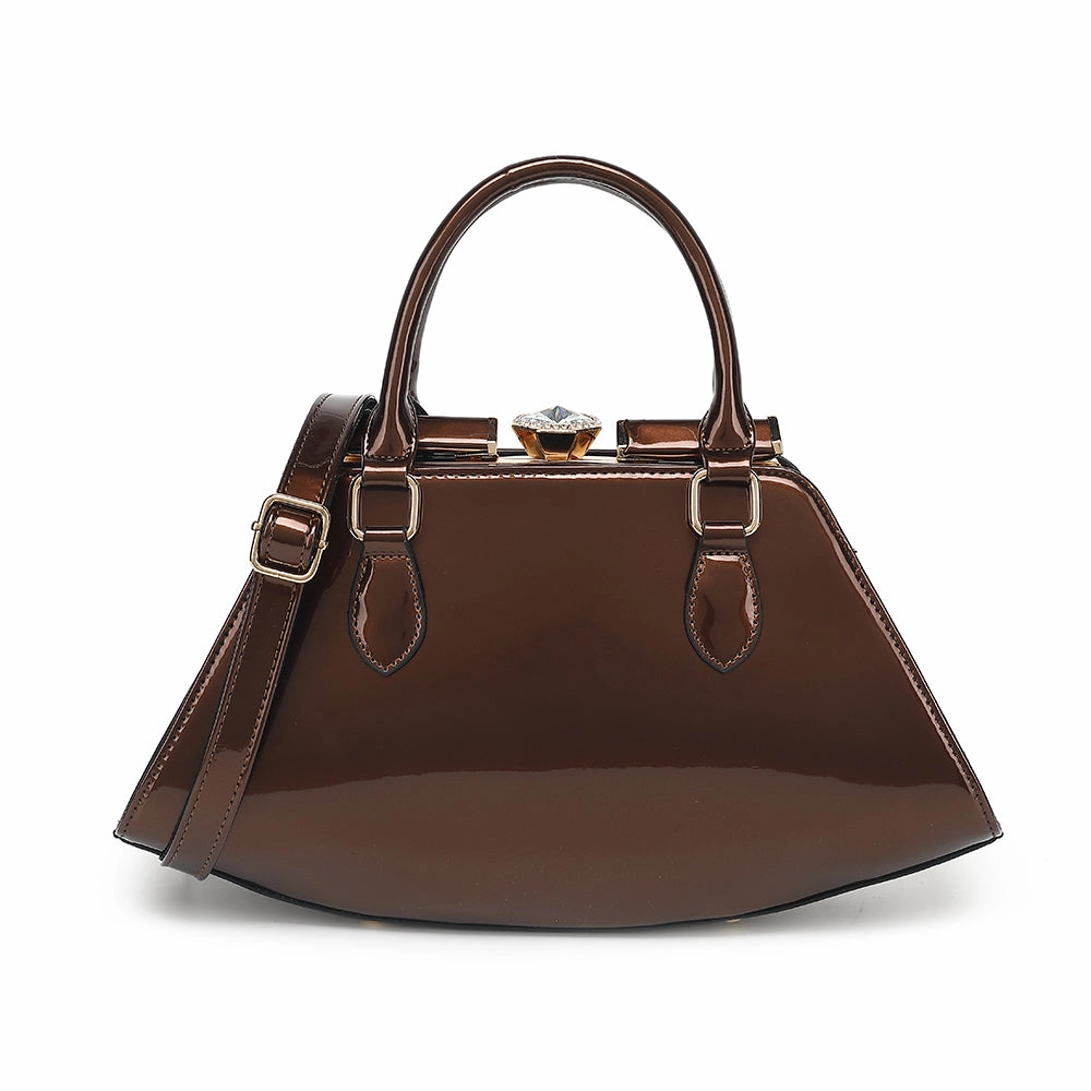 Patent Leather Frame Satchel 2351 Practical Utility