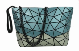 Patrizia Luca Two Tone Slanted Square Clutch Style 0H03B2 Organized Storage