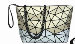 Patrizia Luca Two Tone Slanted Square Clutch Style 0H03B2 Elegant Touch Durable Fabric