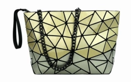 Everyday Functionality Patrizia Luca Two Tone Slanted Square Clutch Style 0H03B2