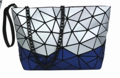Patrizia Luca Two Tone Slanted Square Clutch Style 0H03B2 Durable Utility Daily Companion