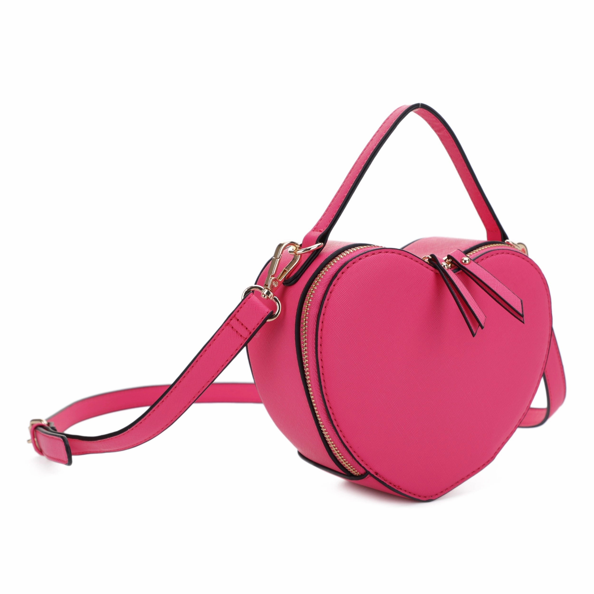 Pearla Trendeology Heart Shape Crossbody with Top Handle Sleek Functionality
