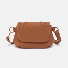 Harley Crossbody Sling In Pebbled Leather - Warm Honey Street Utility