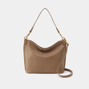 Pier Shoulder Bag in Pebbled Leather - Cedar Sagebrush Classic style that complements a variety of outfits