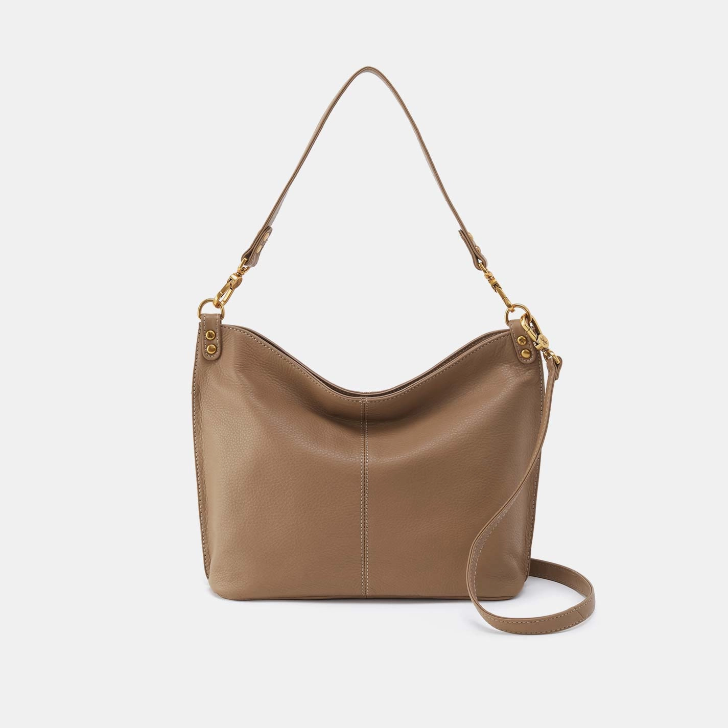 Pier Shoulder Bag in Pebbled Leather - Cedar Sagebrush Versatile Travel Smart Carry
