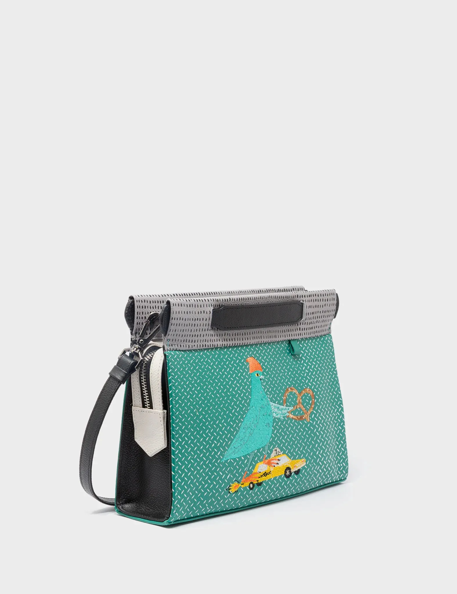 Vali Small Crossbody Deep Sea Green Leather Bag - Pigeonista Design Designed with comfort and convenience in mind