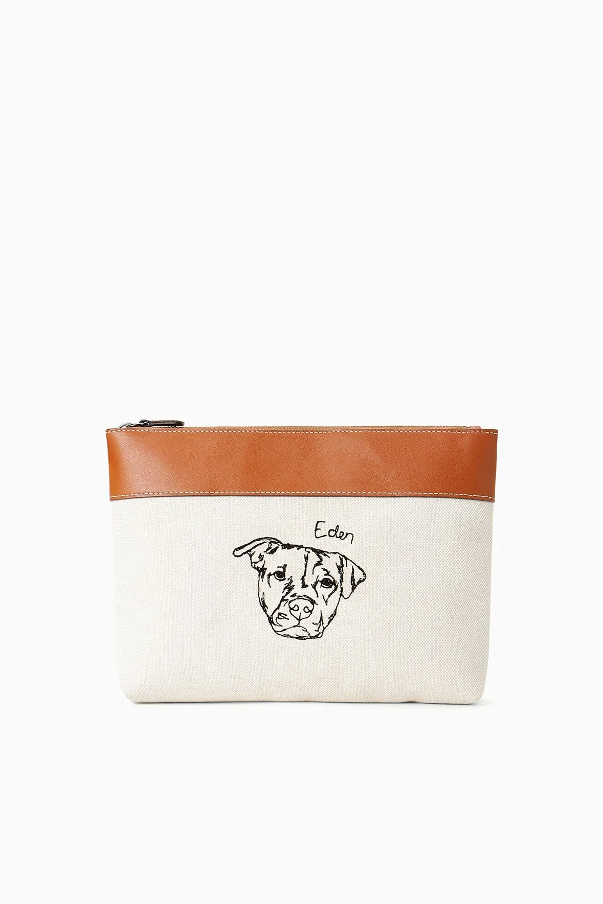 Urban Minimalism CUSTOM STAUD x C.BONZ DUCKIE ZIP POUCH | CREAM TAN