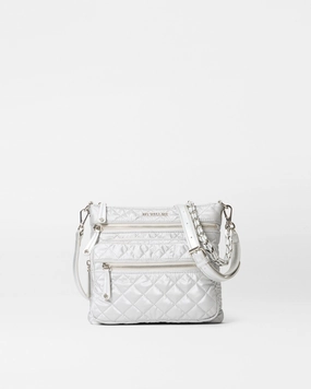 Oyster Metallic Downtown Crosby Crossbody Minimalist Travel Piece