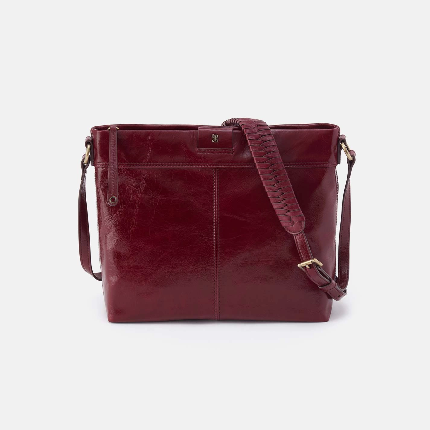 Outdoor Activity Romy Medium Crossbody in Polished Leather - Saddleberry