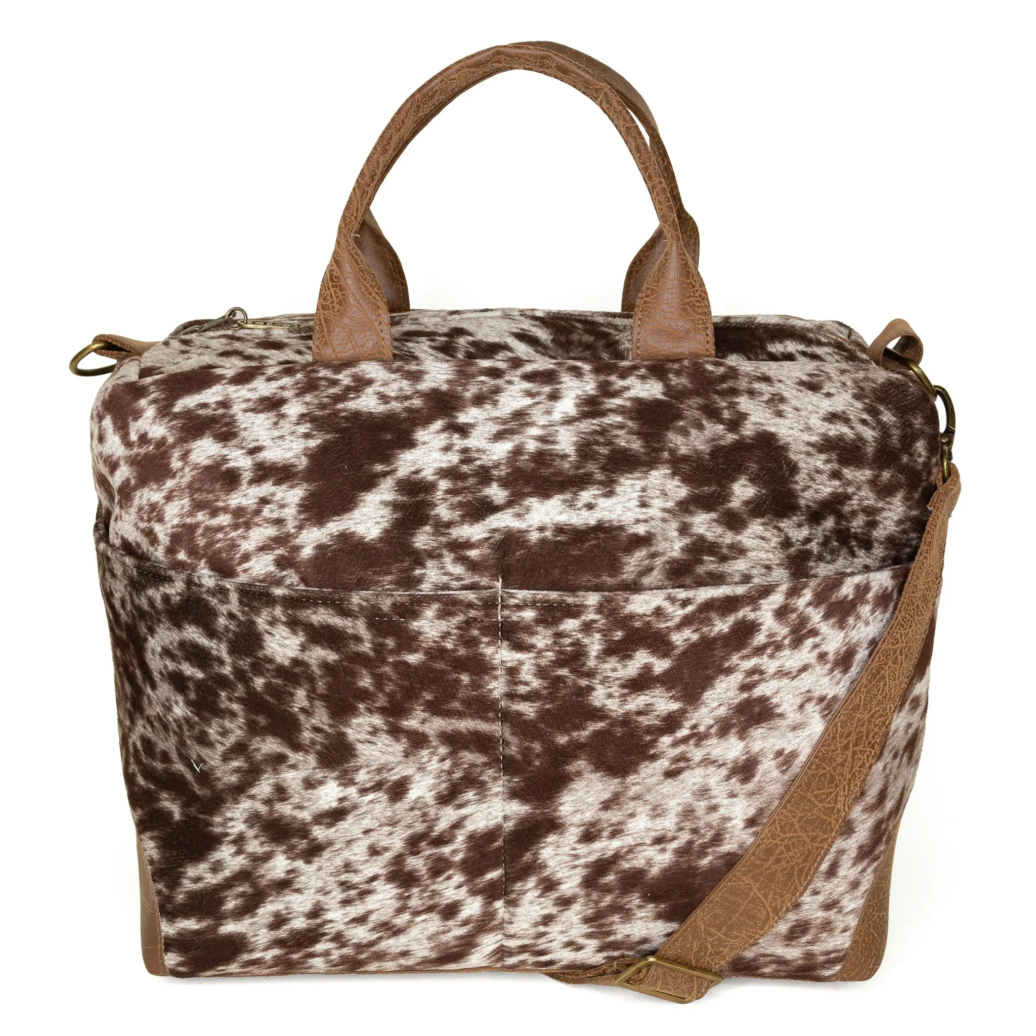 Poppi Pro Premier Purse: Stampede Cowhide Daily Utility Sleek Organizer