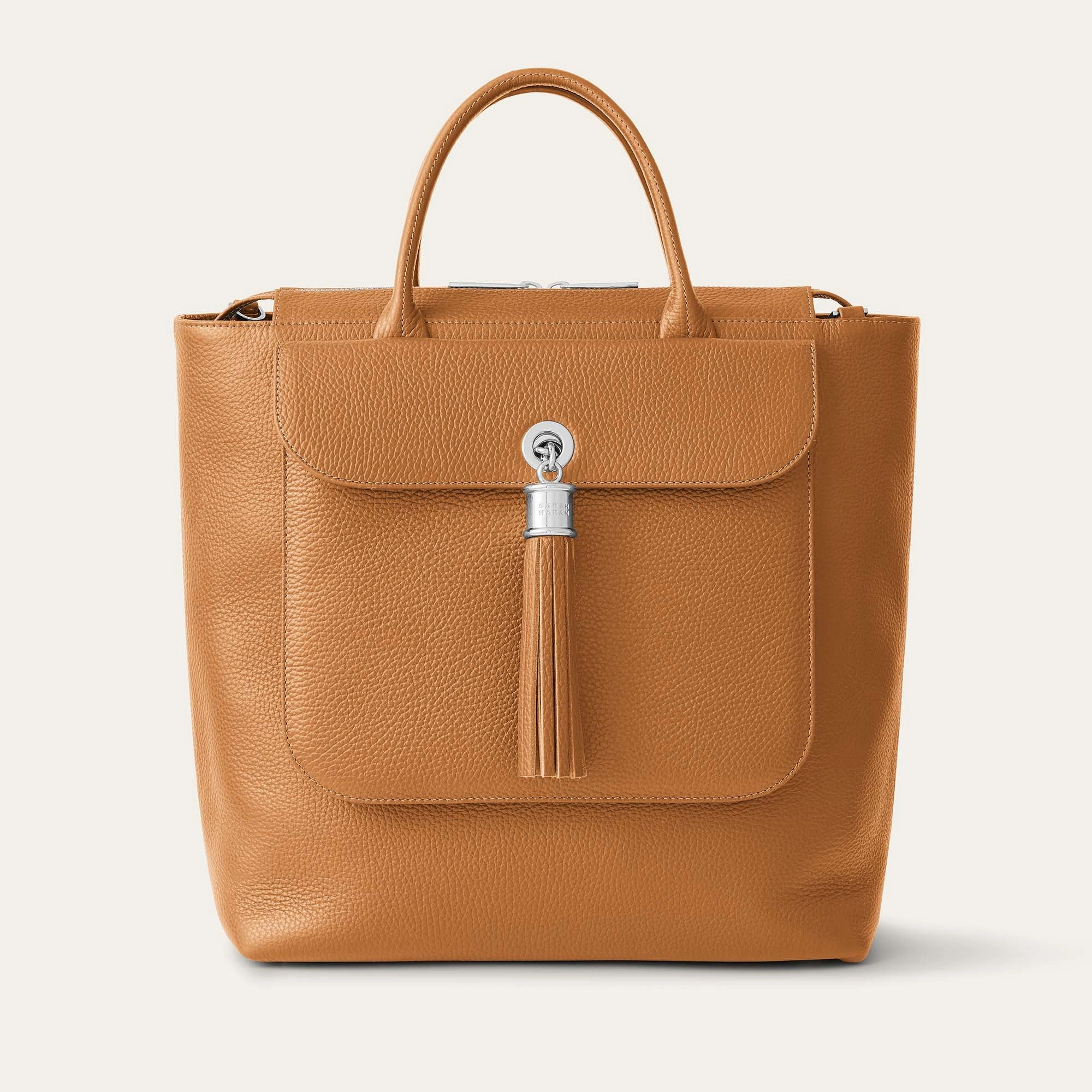 Poppy Backpack | Tan with Silver hardware Functional Storage Functional Everyday