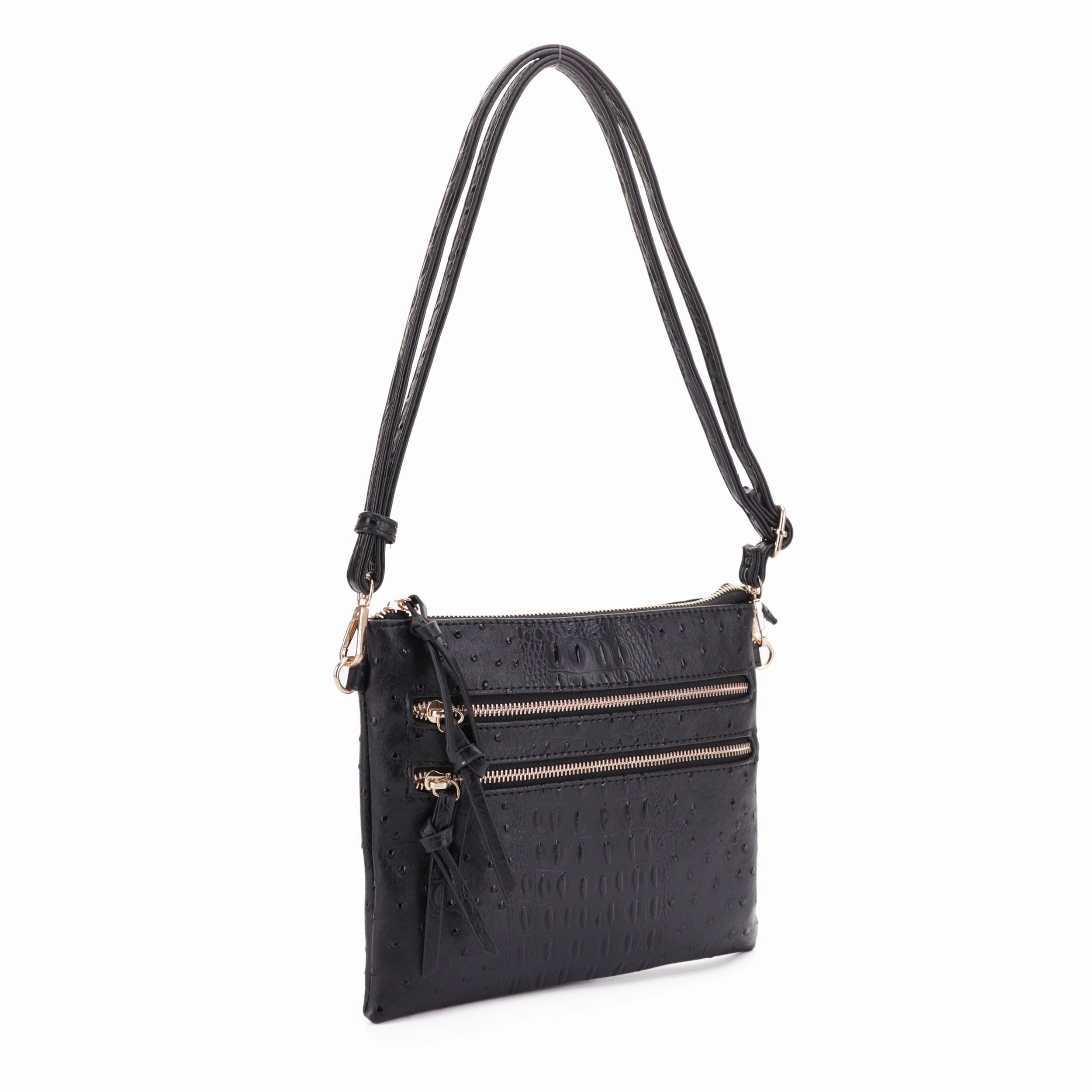 Camden Ostrich Crossbody Stylish Functionality