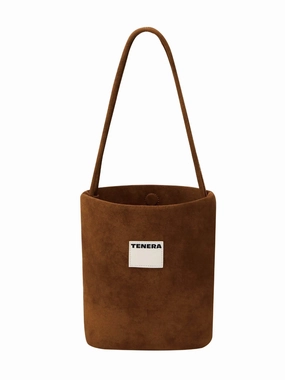 Elegant Finish Lightweight Everyday (Caramel)Small Bucket Bag-TENERA Vintage Collection
