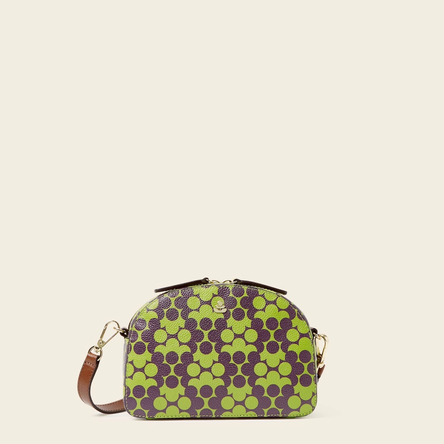 outdoor durability Minimal Everyday Babaluna Crossbody - Purple Puzzle Flower