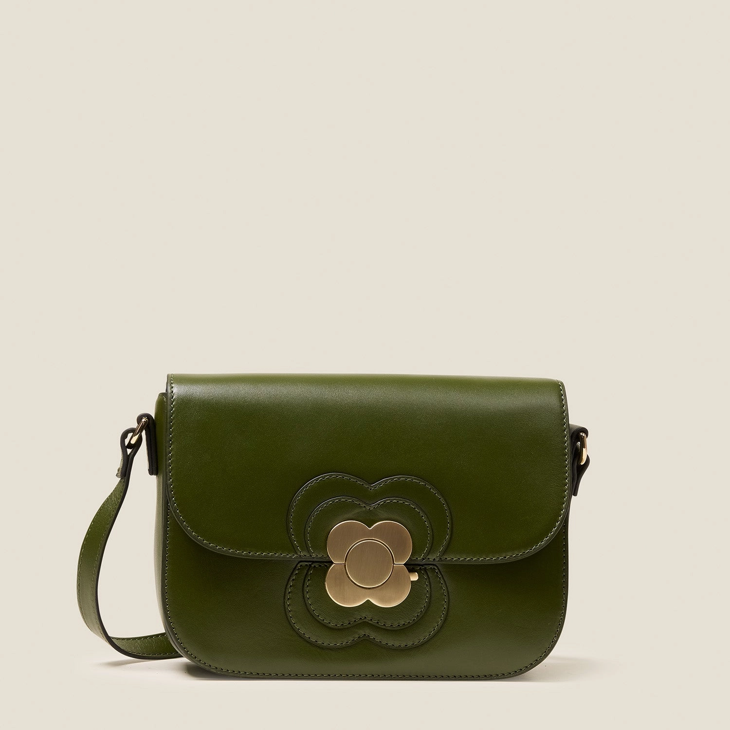 Eclipse Leather Crossbody Bag - Flower Applique Forest Functional Everyday Gear Lightweight yet sturdy for long-lasting wear