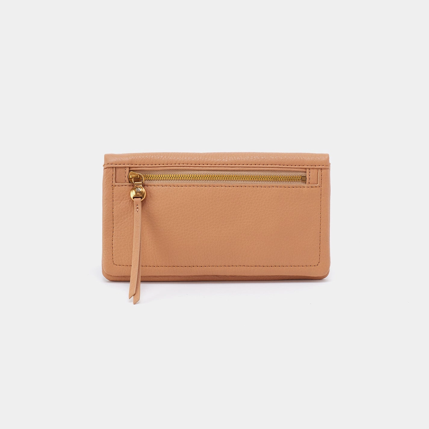 Compact Design Everyday Simplicity Lumen Continental Wallet In Pebbled Leather - Sandstorm