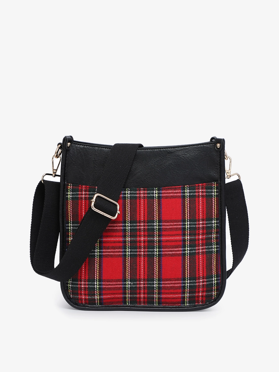 Premium accessory Seasonal accessory Posie Vegan Plaid Crossbody