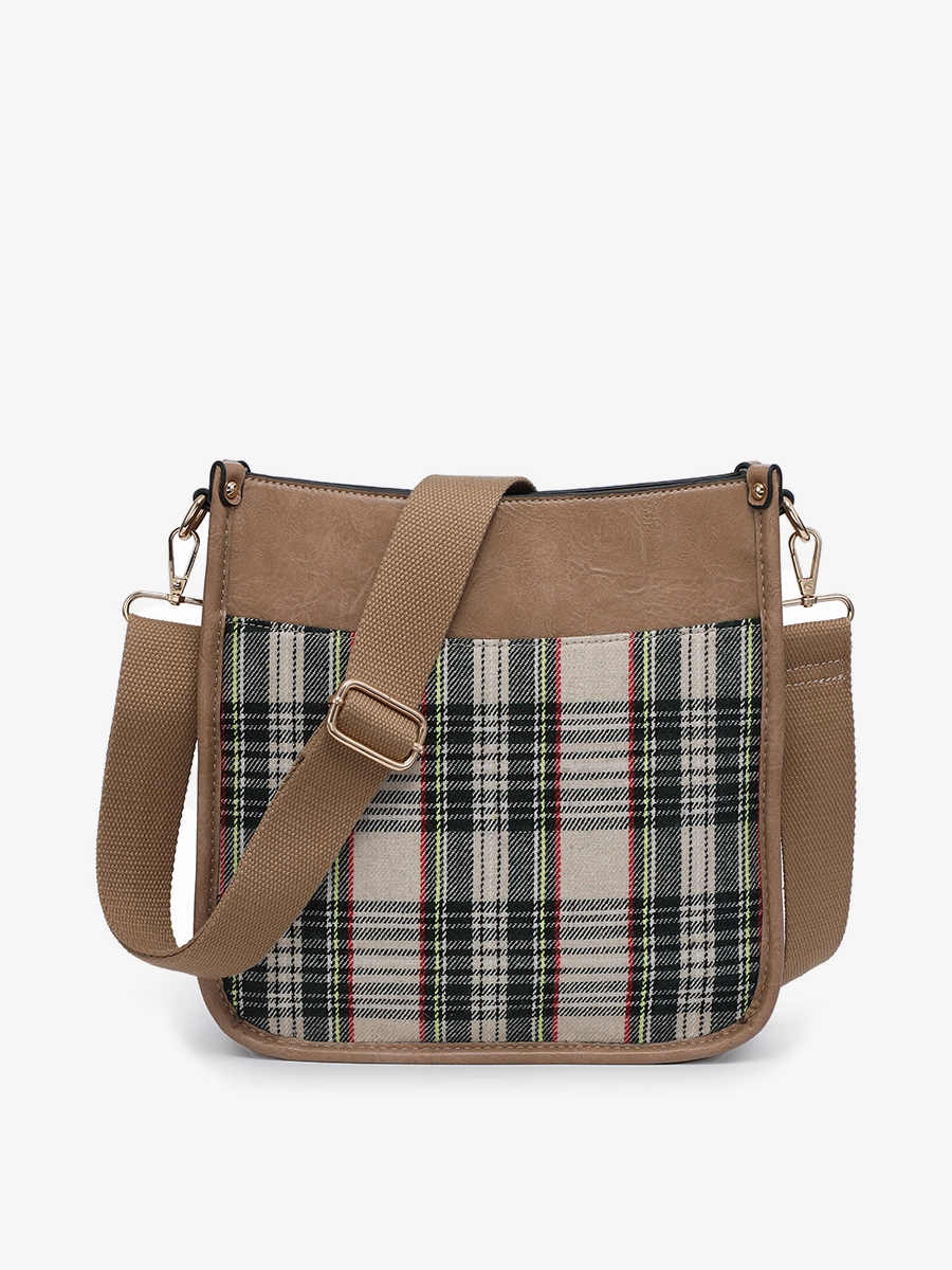Posie Vegan Plaid Crossbody Practical Elegance
