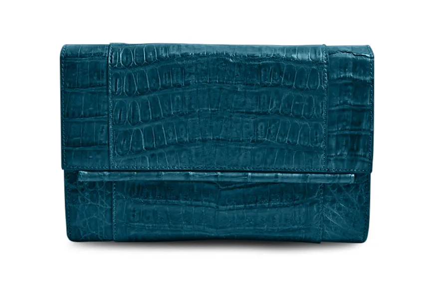 Clara Crocodile Clutch Minimalist Chic Practical Travel