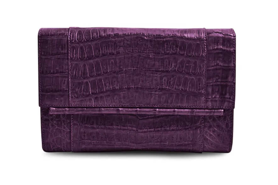 Clara Crocodile Clutch Signature Line