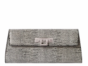 Everyday Utility Fonteyn Clutch Snakeskin - Black and White