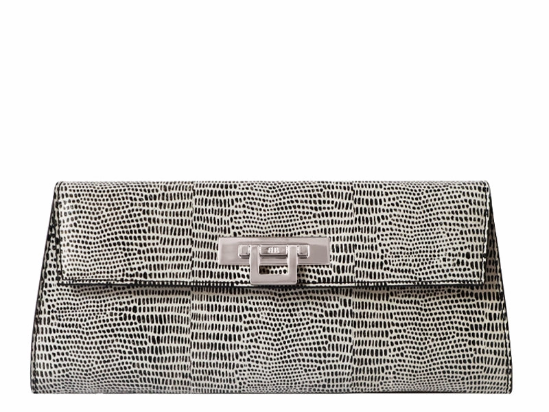 Everyday Utility Fonteyn Clutch Snakeskin - Black and White