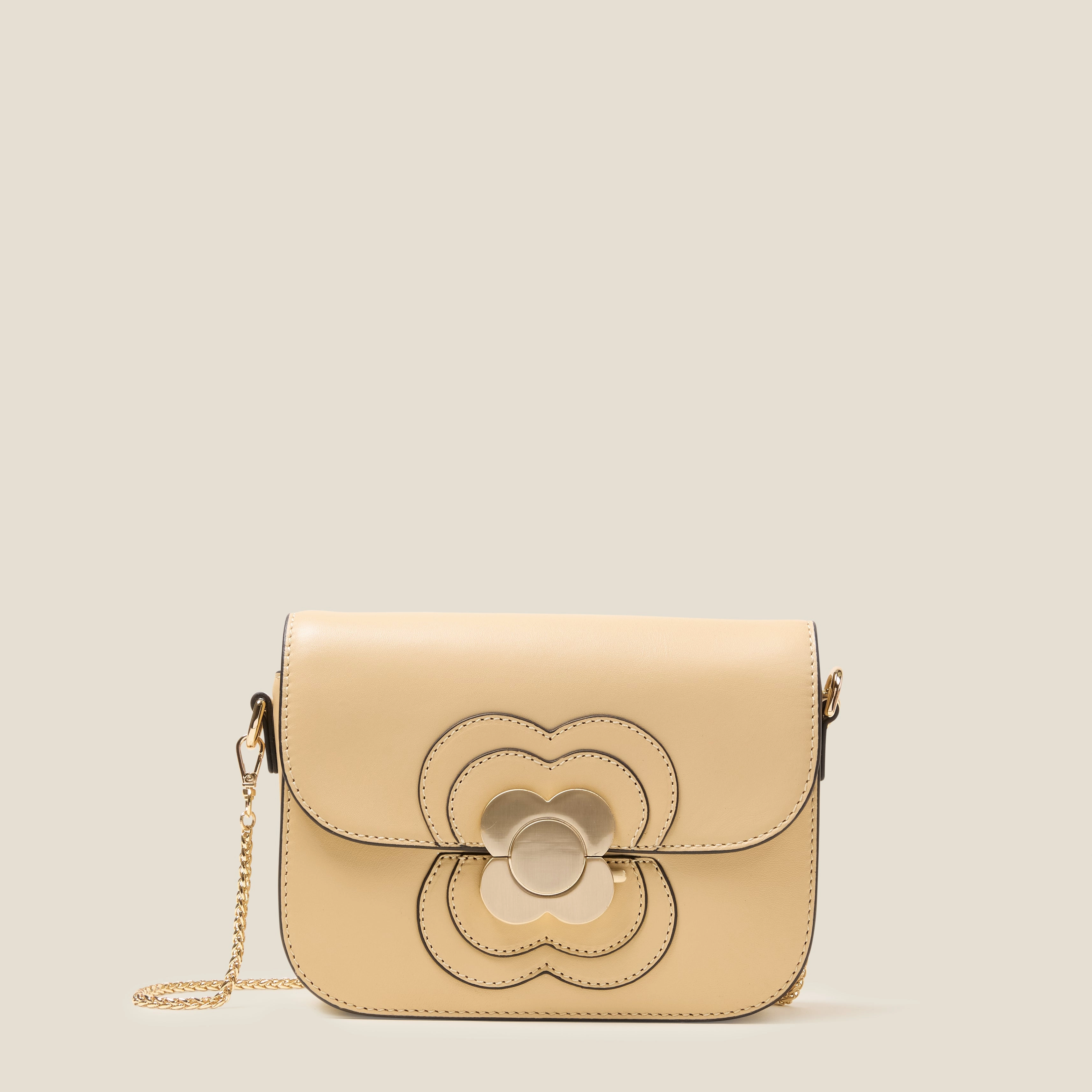 Mini Eclipse Leather Crossbody Bag - Flower Applique Cream Functional Lifestyle Gear Ideal for anyone seeking a practical yet stylish solution