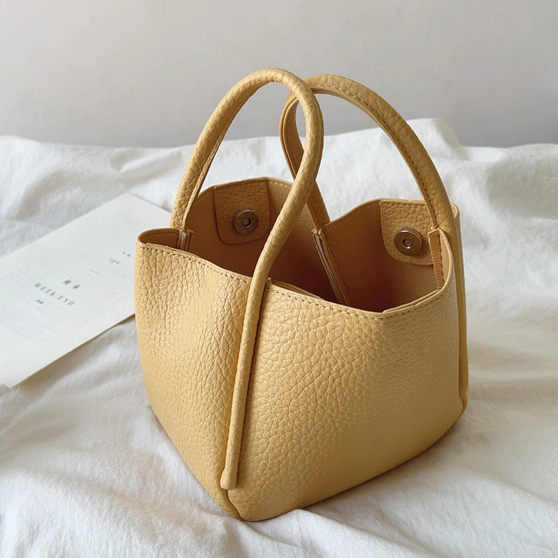 Contemporary Touch Elena Handbags Soft Leather Bucket Bag