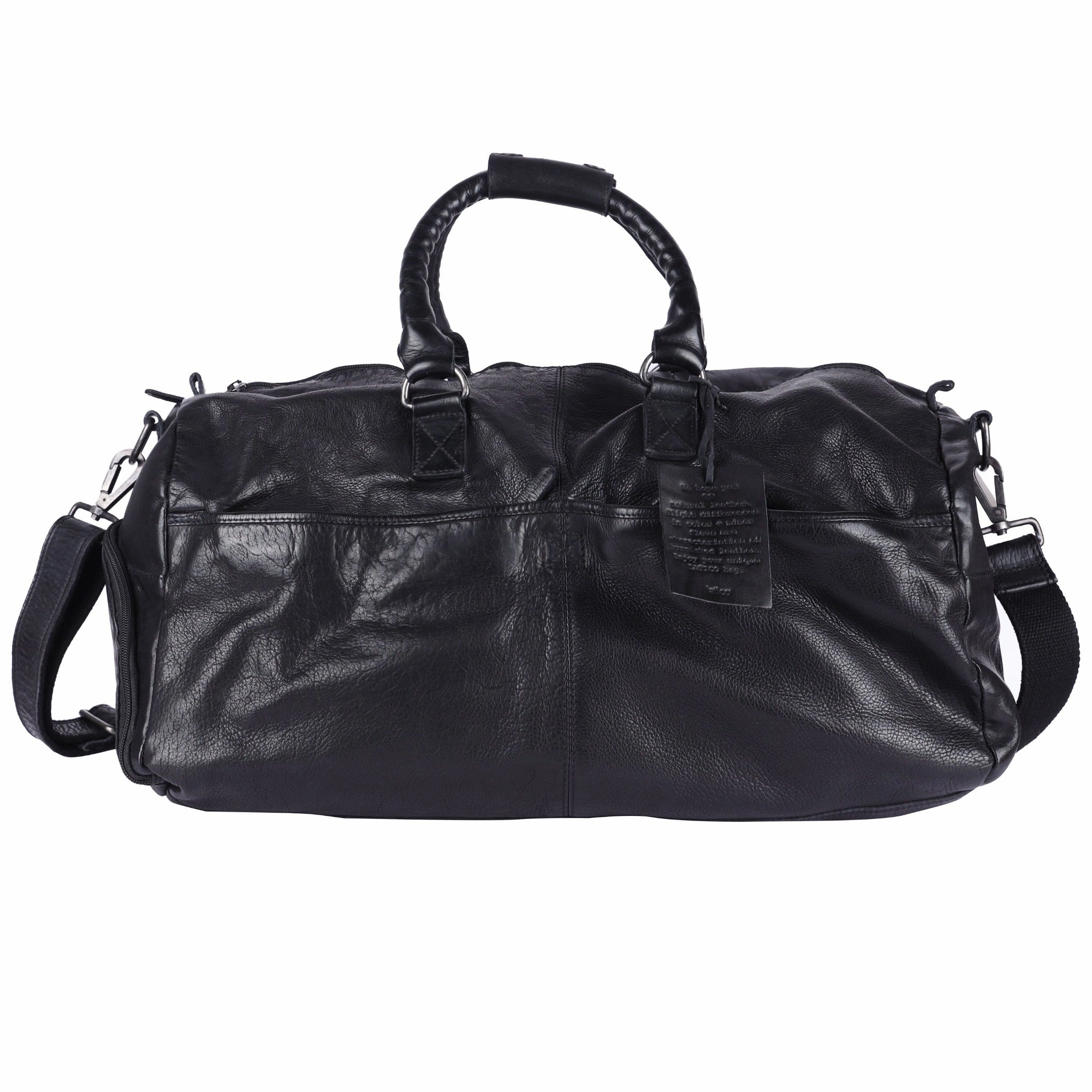 Sleek Functionality Travel Comfort Charleston Leather Duffel Bag
