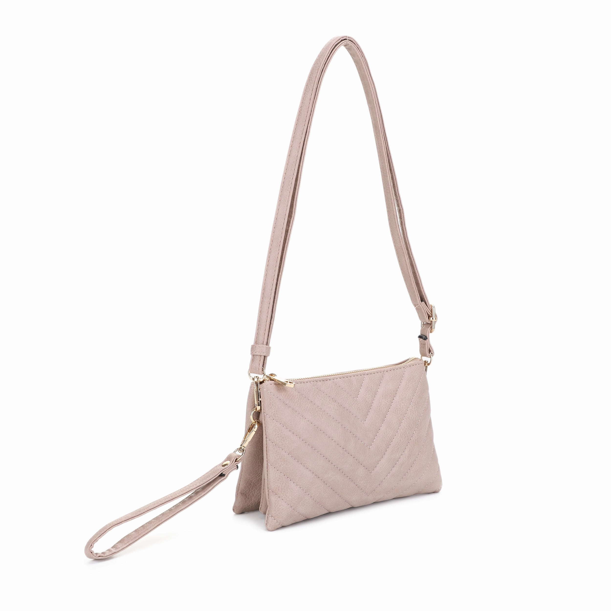 Comfort Carry Gear Callie Chevron Quilted Multi Compartment Crossbody