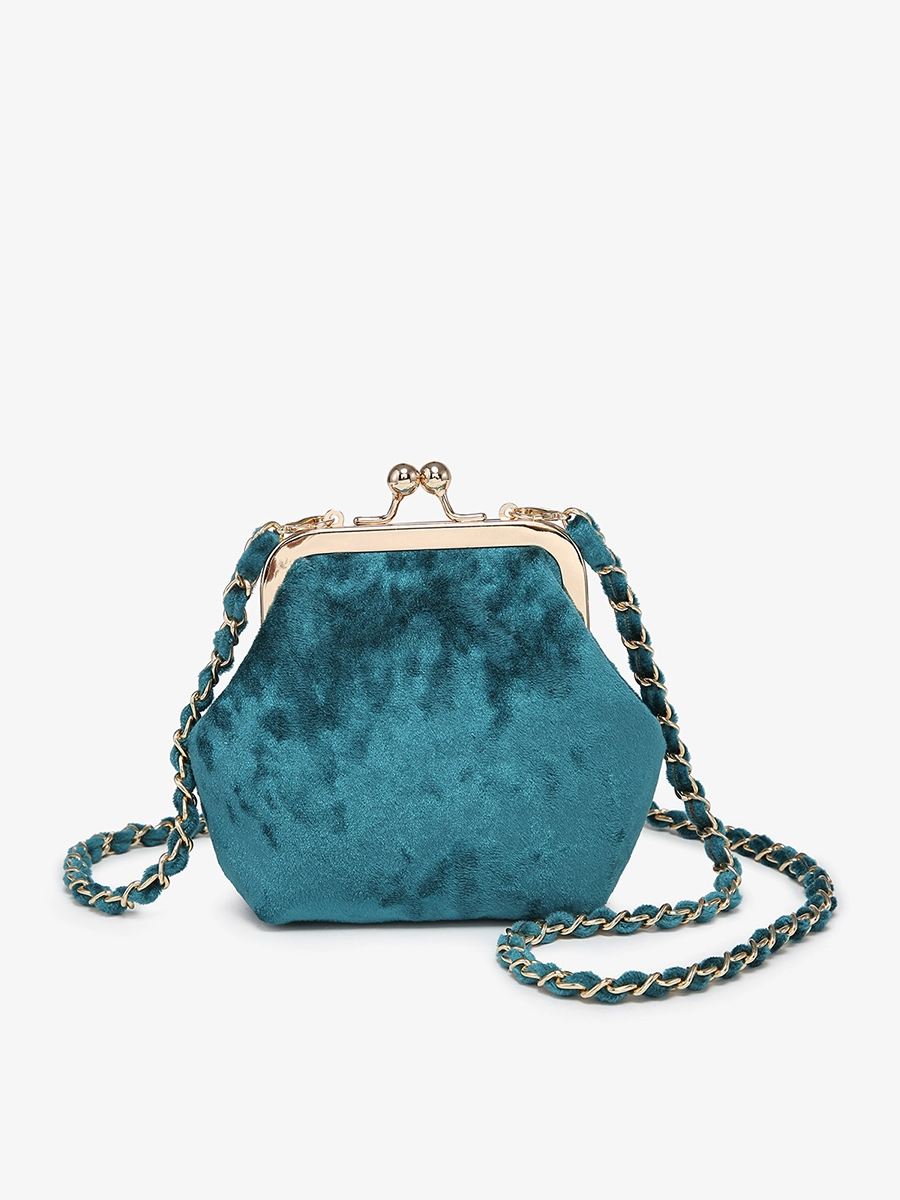 Chic Accent Evening Look Cleo Velvet Coin Pouch