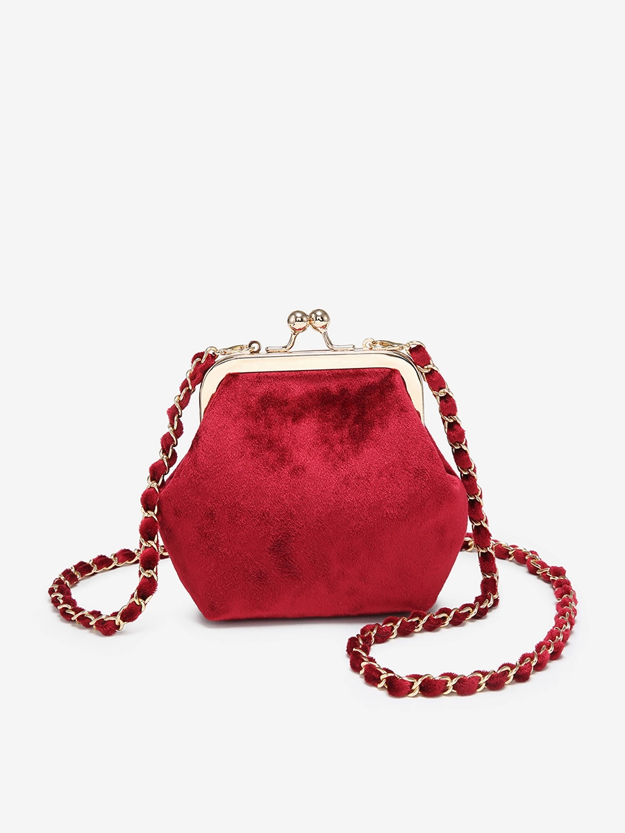 Cleo Velvet Coin Pouch Formal Elegance