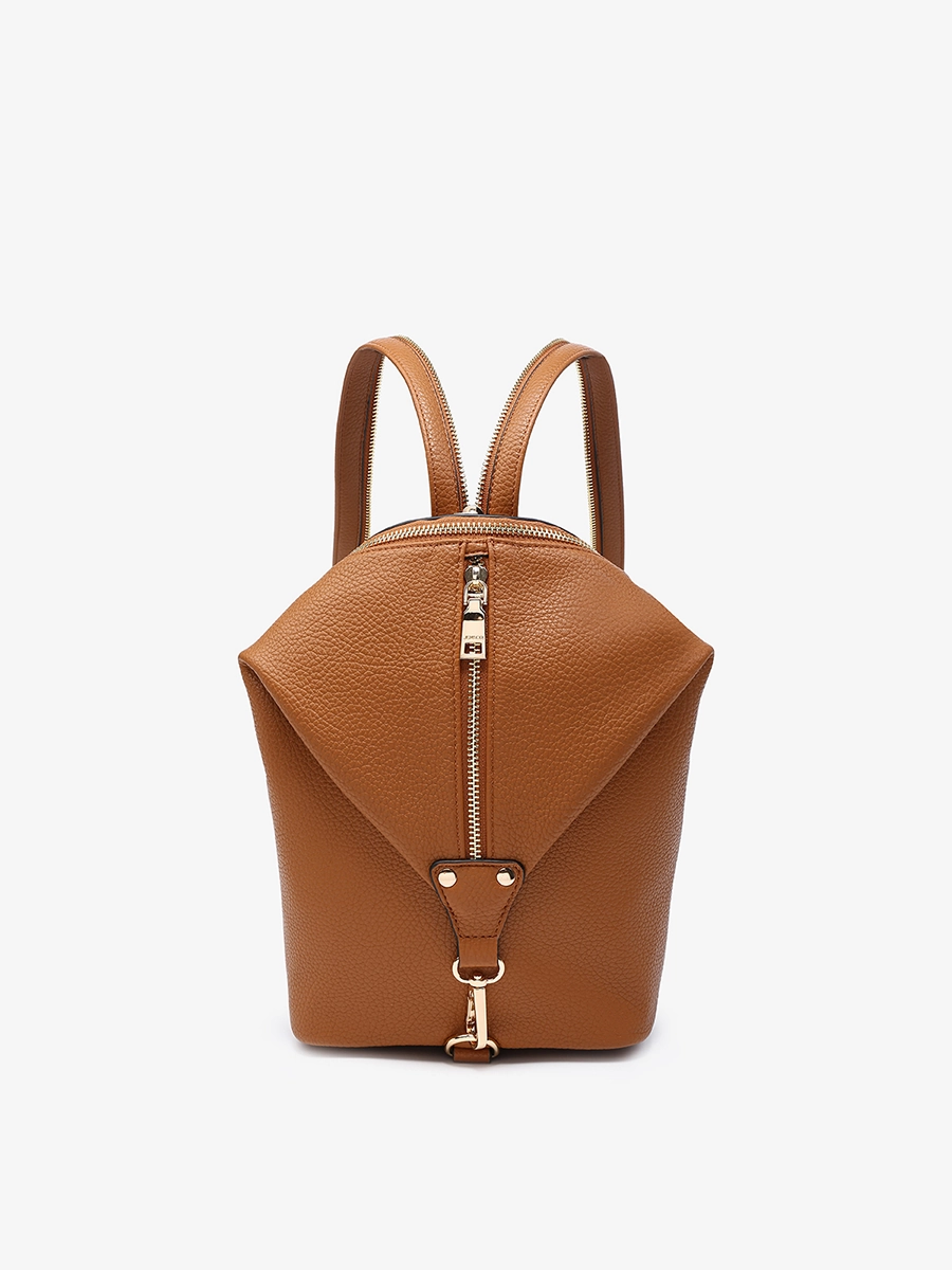 Linnette Vegan Foldover Backpack Elegant Feel Timeless Outfit