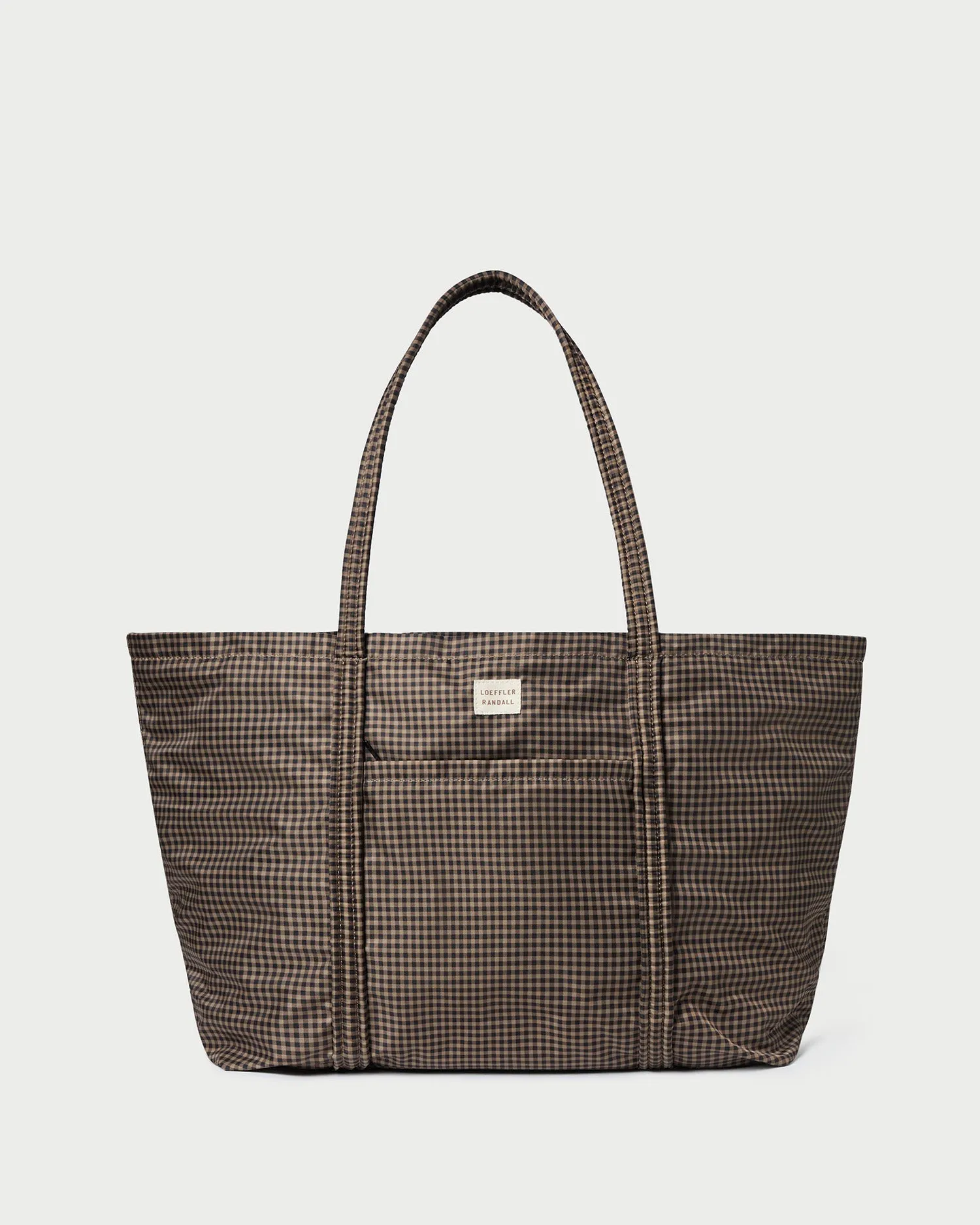 Dina Brown/Black Check Travel Tote Outdoor Utility