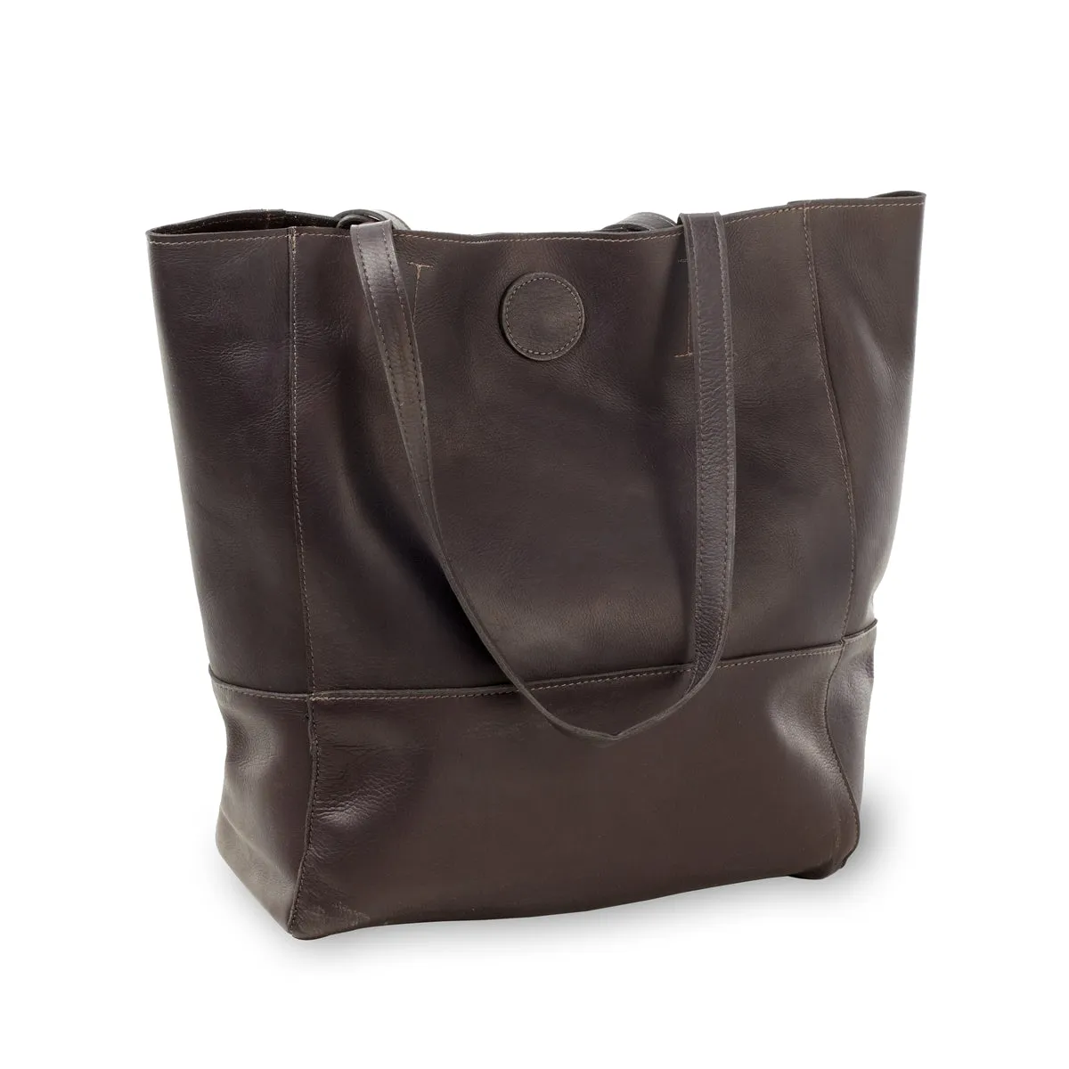 Urban Aesthetic Vertical Leather Kate Tote
