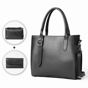 Posh set of 3 Bag black Pocket-sized financial case
