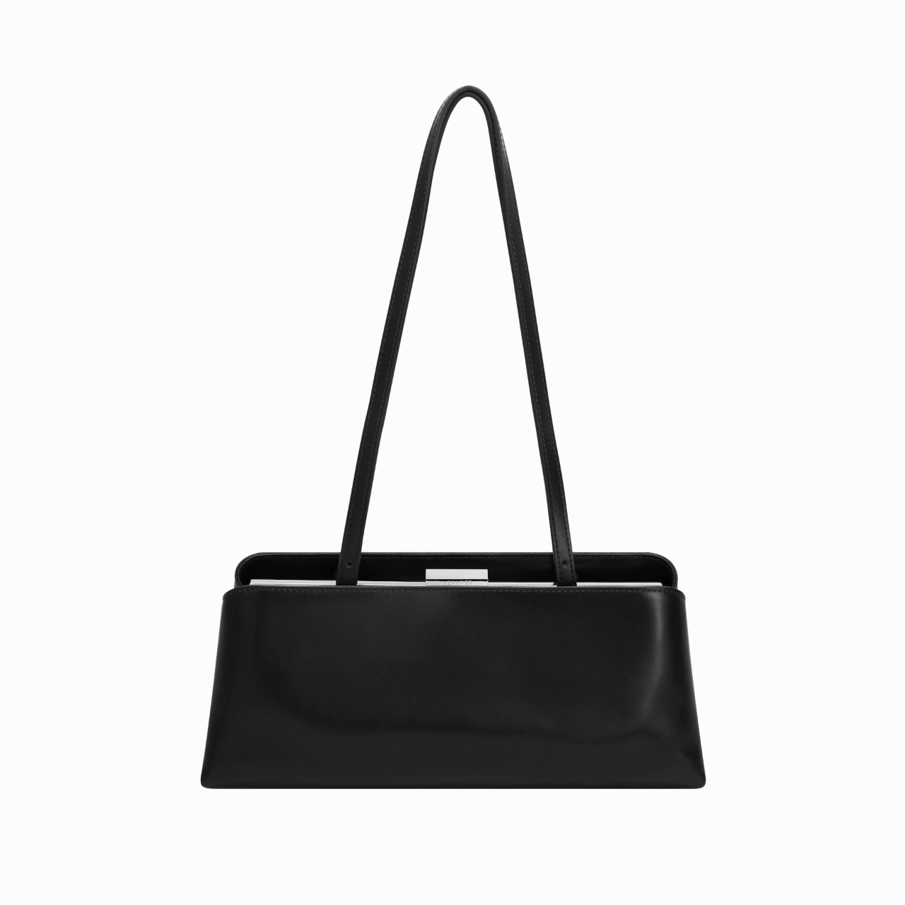 Practical Look Compact Solution Silver Noir ??clair Bag