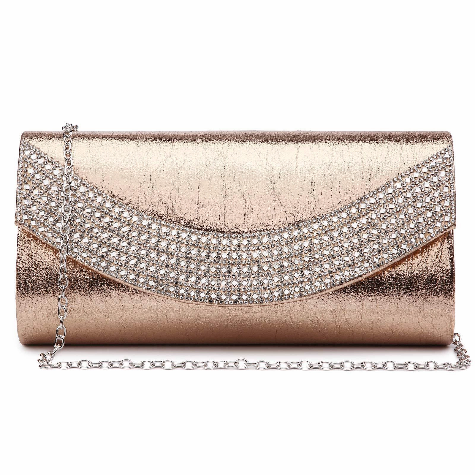 Event Essential Luxury Design PU Leather Rhinestone Evening Bags Formal Wedding Party Purse Dasein