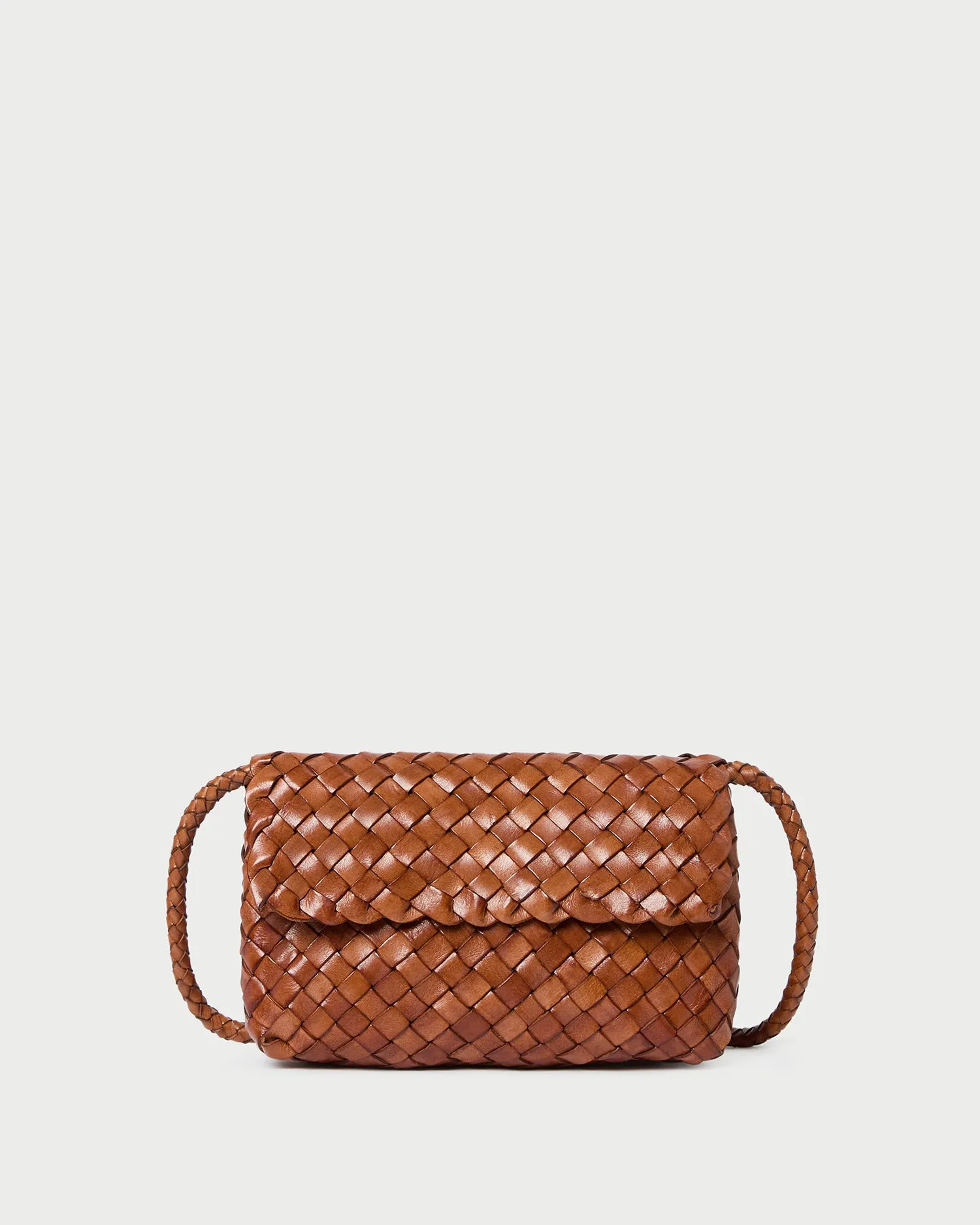 Indoor Use Vinnie Timber Woven Leather Crossbody