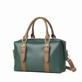 Refined performance Compact purse holder Fly bag green & brown