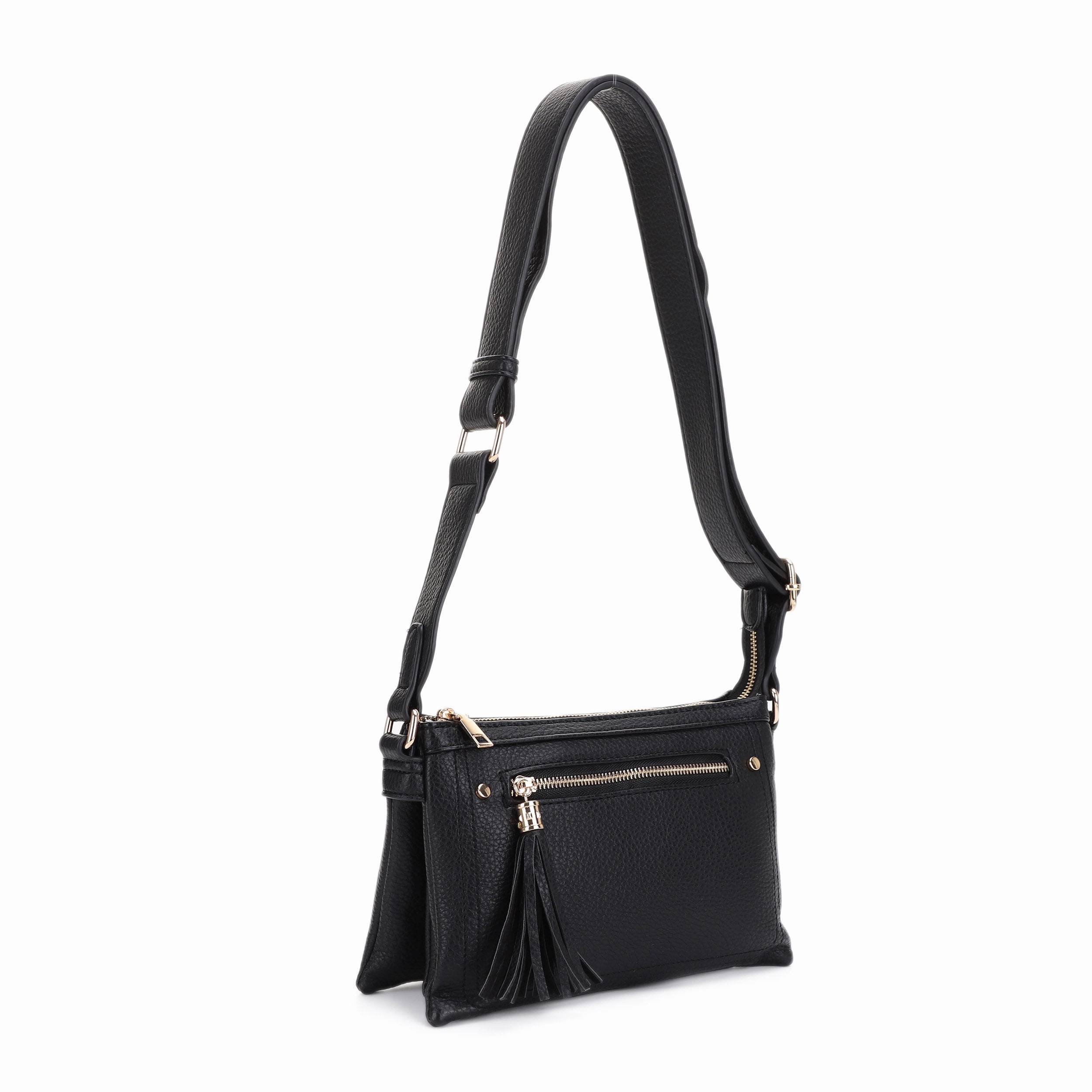 Cassidy Front Tassel Zipper Crossbody Travel Comfort