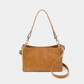 Everyday Use Seneca Shoulder Crossbody In Polished Leather - Natural