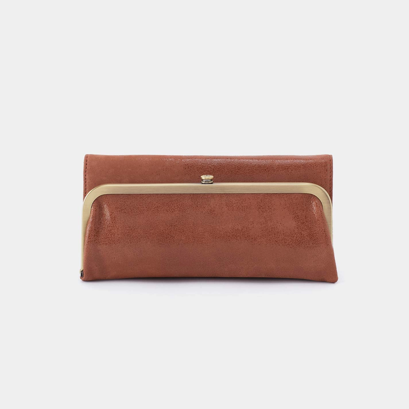 Rachel Continental Wallet in Buffed Leather - Burnished Saddle Work Travel