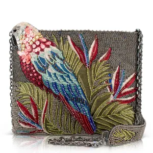 Rainforest Parrot Crossbody Handbag Soft Lining