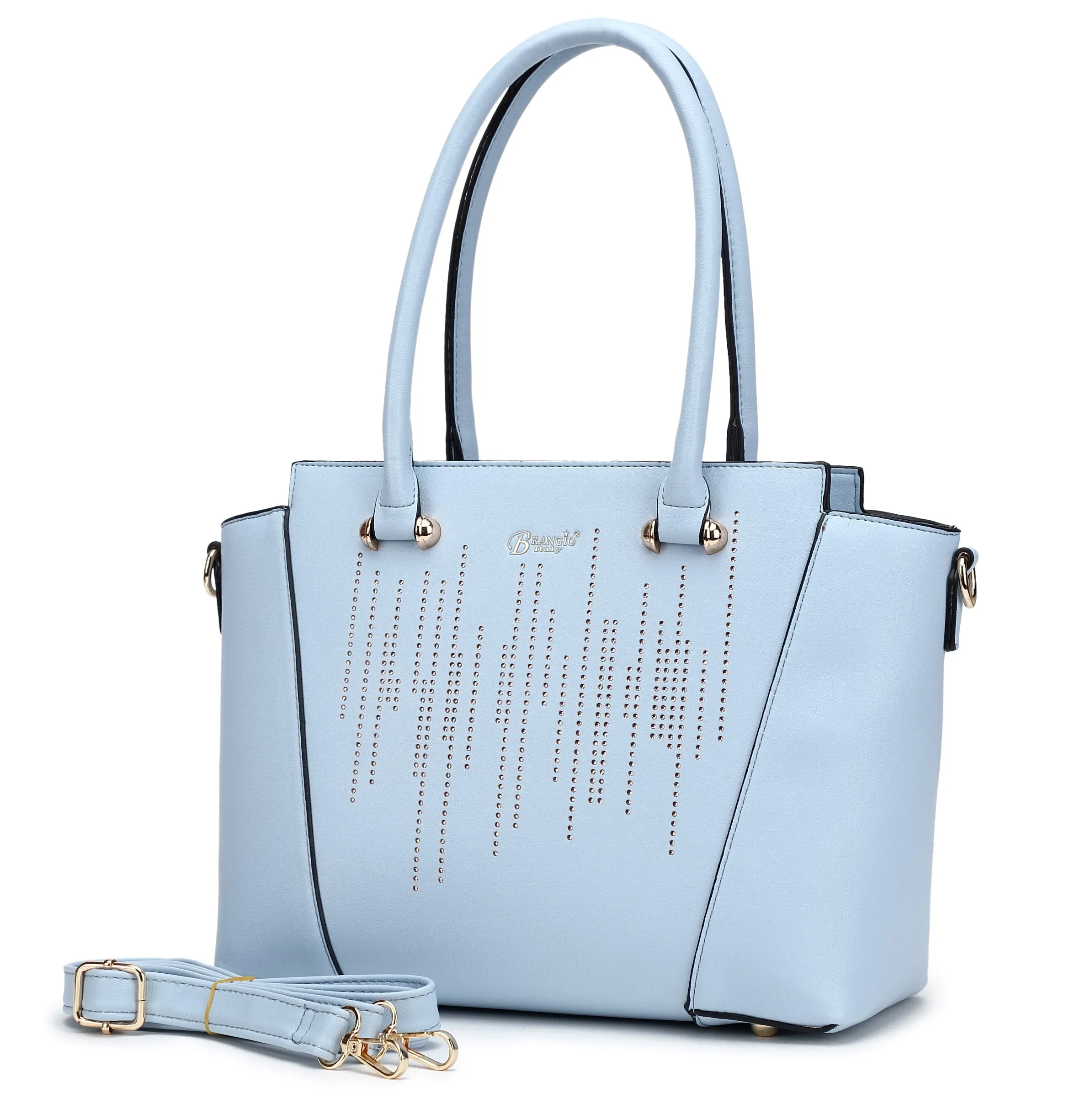 Modern Minimalism Rainy Night Vegan Leather Handbag